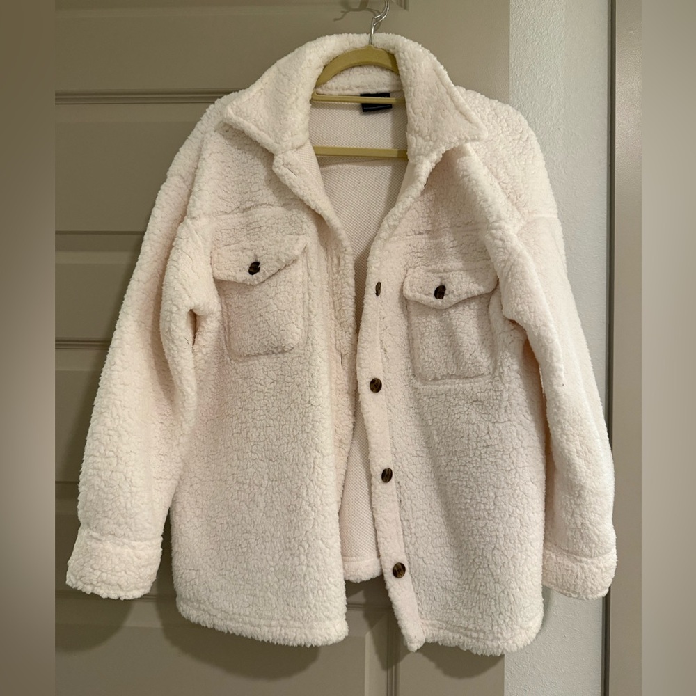 32 Degrees Cream Sherpa Jacket